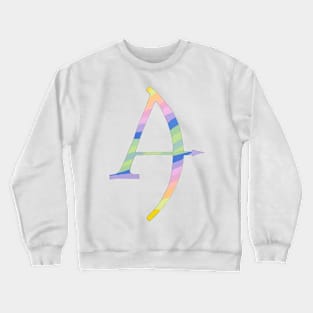 Letter A Crewneck Sweatshirt